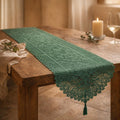 green-christmas-table-runner