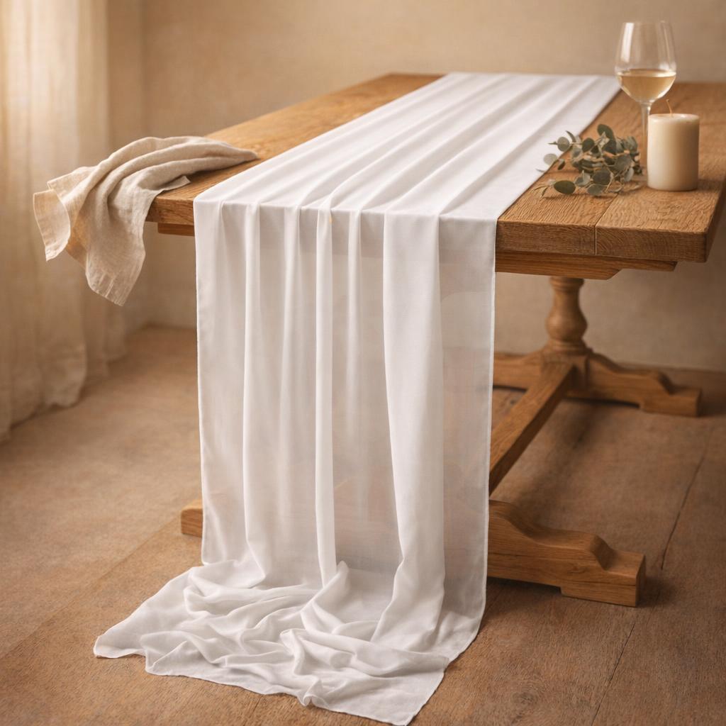 blush-chiffon-table-runner