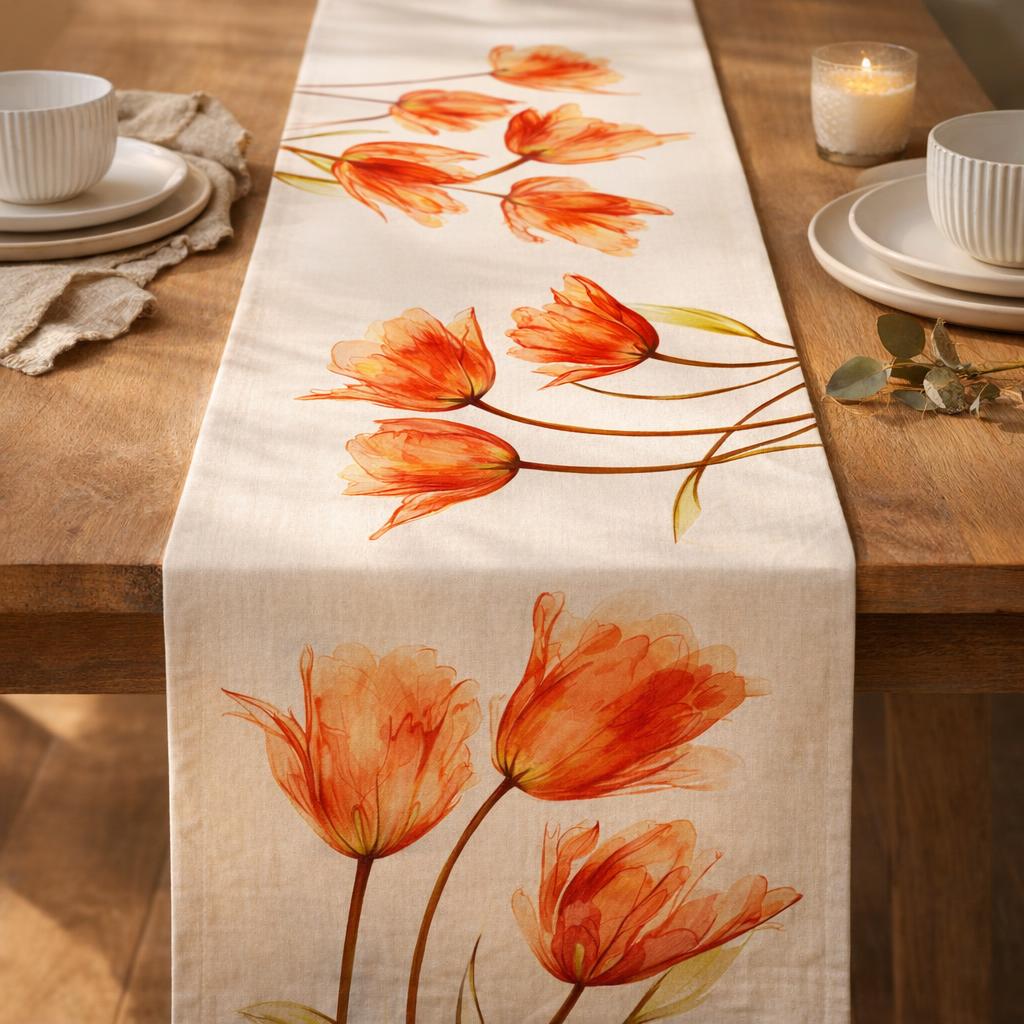 orange-runner-for-table