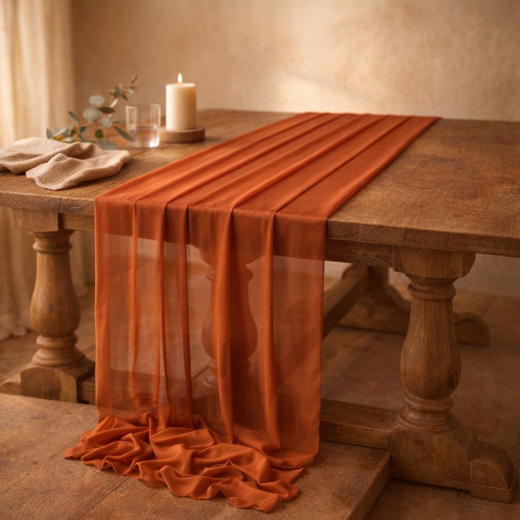 blush-chiffon-table-runner