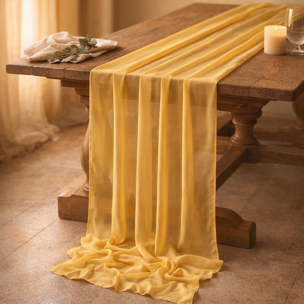 blush-chiffon-table-runner