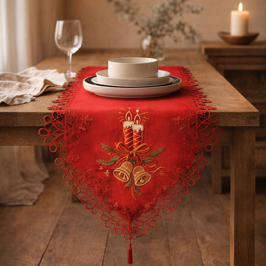 red-christmas-table-runner