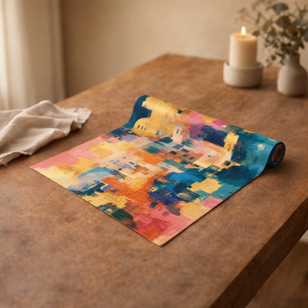 holly-berry-embroidered-cotton-linen-table-runner