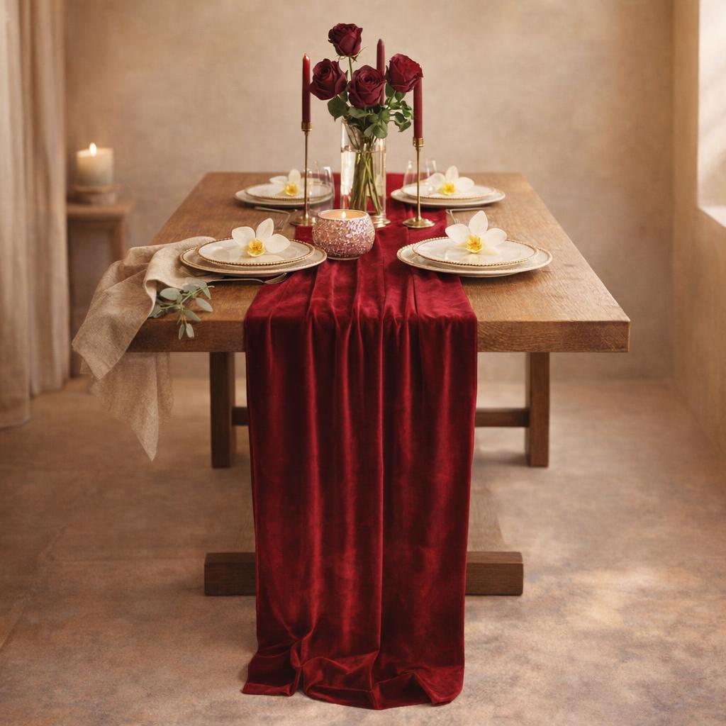 burgundy-table-runner