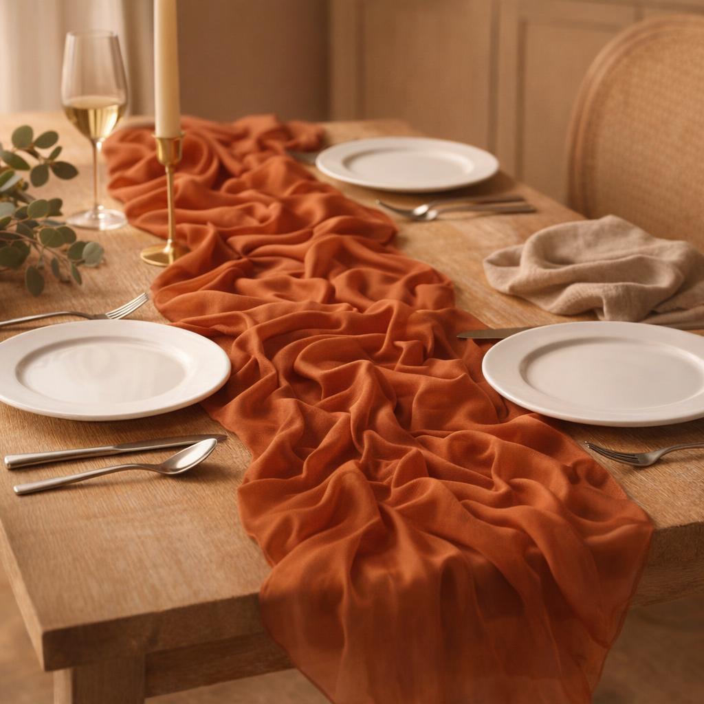 blush-chiffon-table-runner