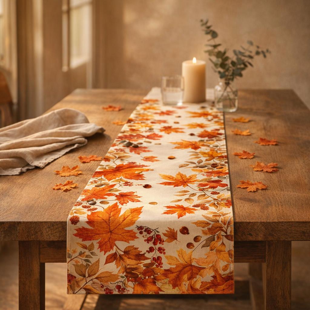fall-plaid-table-runner