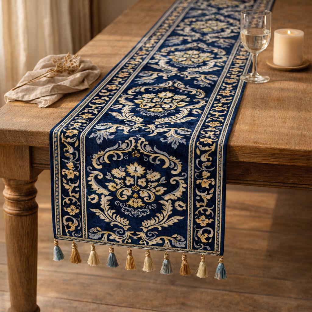 red-velvet-table-runner