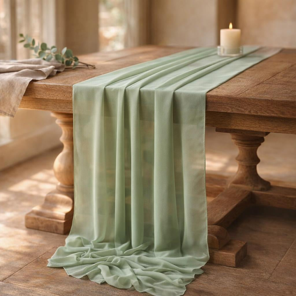 blush-chiffon-table-runner
