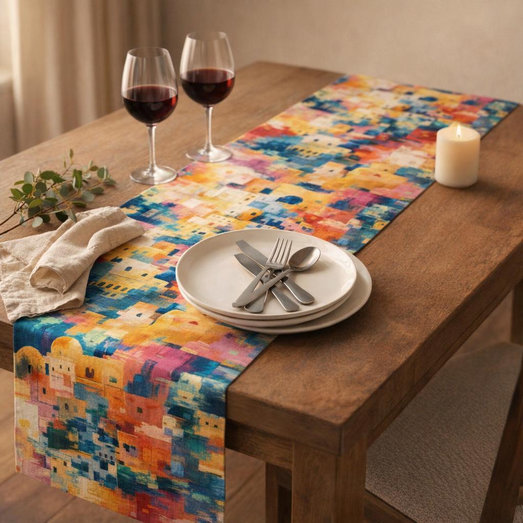 holly-berry-embroidered-cotton-linen-table-runner