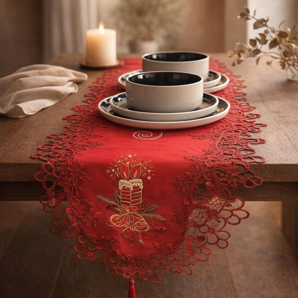 red-christmas-table-runner